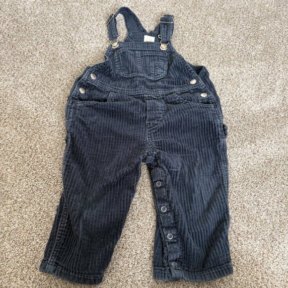 Baby Gap Kids Corduroy Overalls Blue Size 24-30 m - Picture 2 of 8